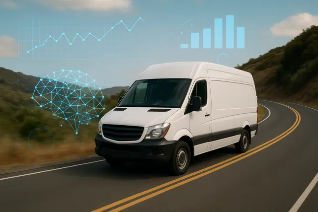 DriveWaze AI-powered telematics dashboard showing real-time fleet analytics