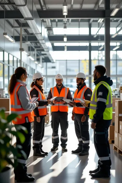 Safety icon showing AI hazard detection